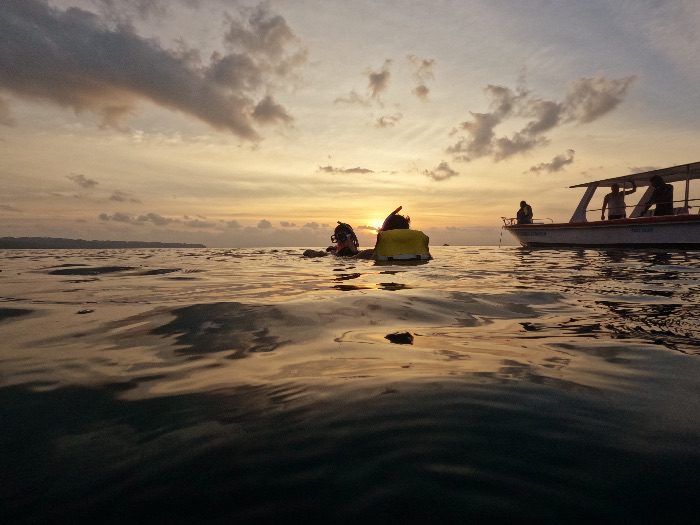 Sunset cruise near Havelock Lighthouse