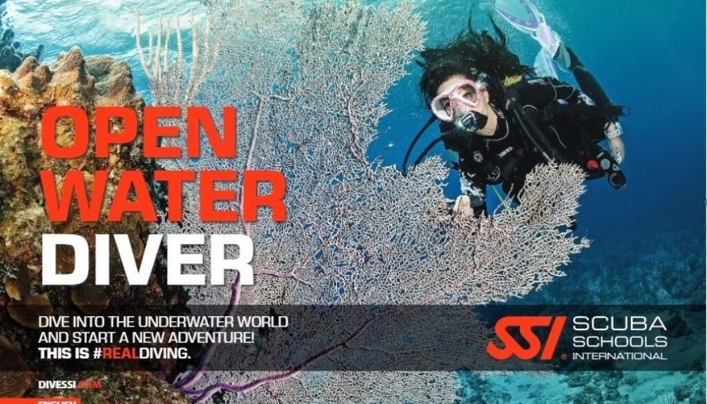 SSI open water diver