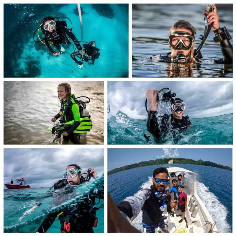 the image refers scuba diving courses in andaman