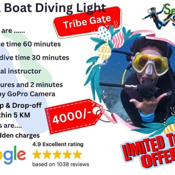 Scuba Diving Light at Turtle Beach